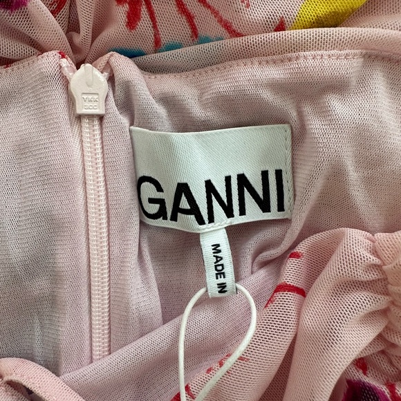 GANNI MESH PRINT TOP SIZE 38 NEW WITH TAGS - Picture 8 of 11